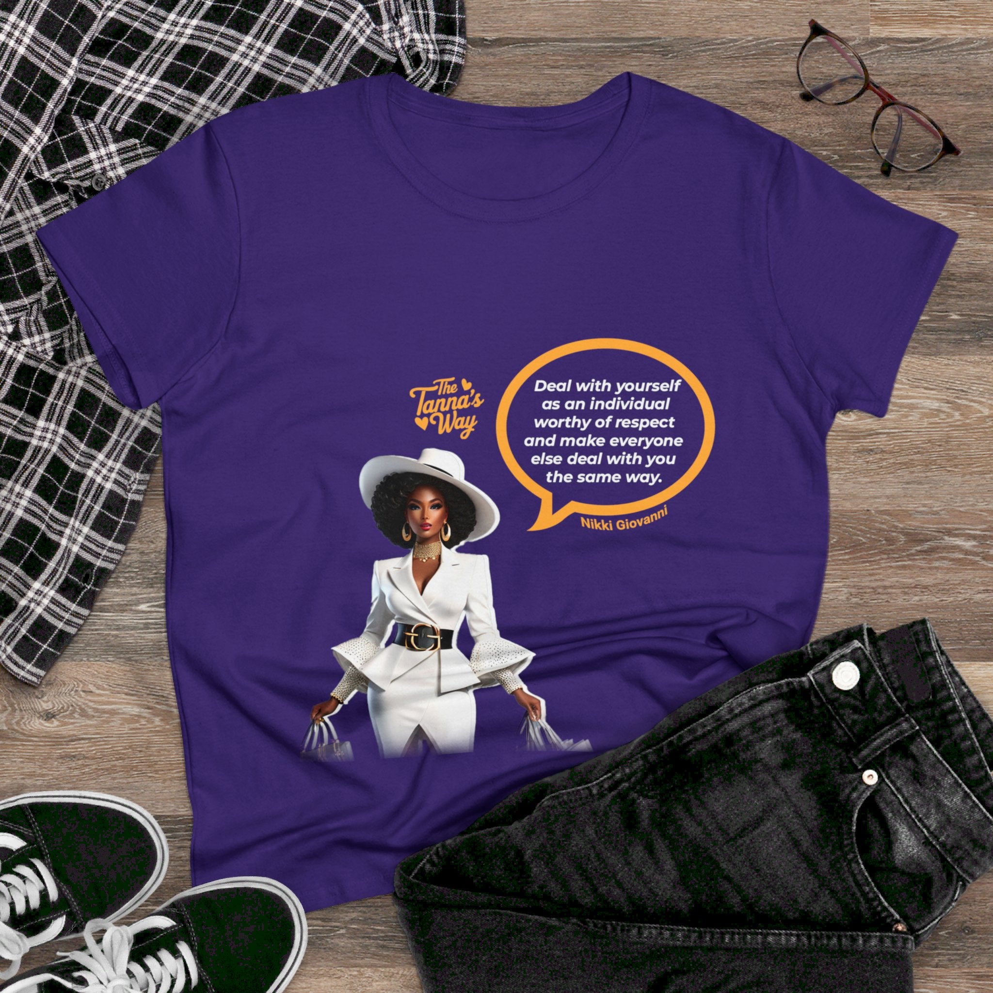 Nikki Giovanni Women's Midweight Cotton Tee